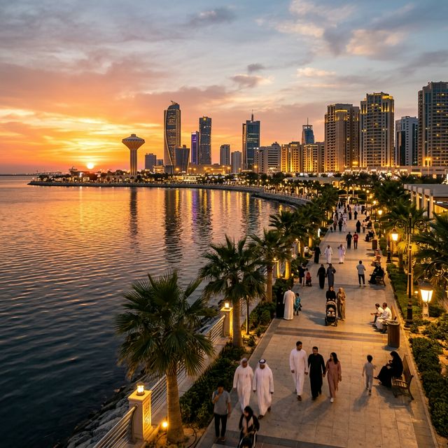 Al Khobar waterfront on the Arabian Gulf